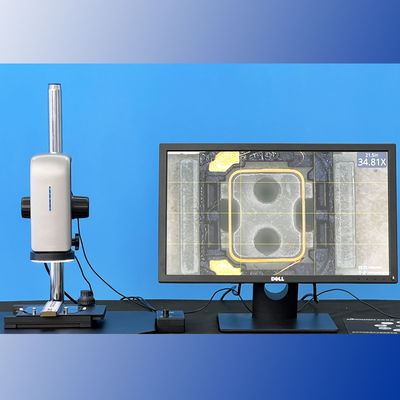 Βίντεο μικροσκόπιο με κινητήρα VM-300T 27X - 163X Βίντεο μικροσκόπιο με ζουμ χωρίς βήματα